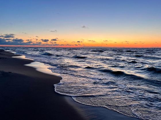 The Baltic at sunset